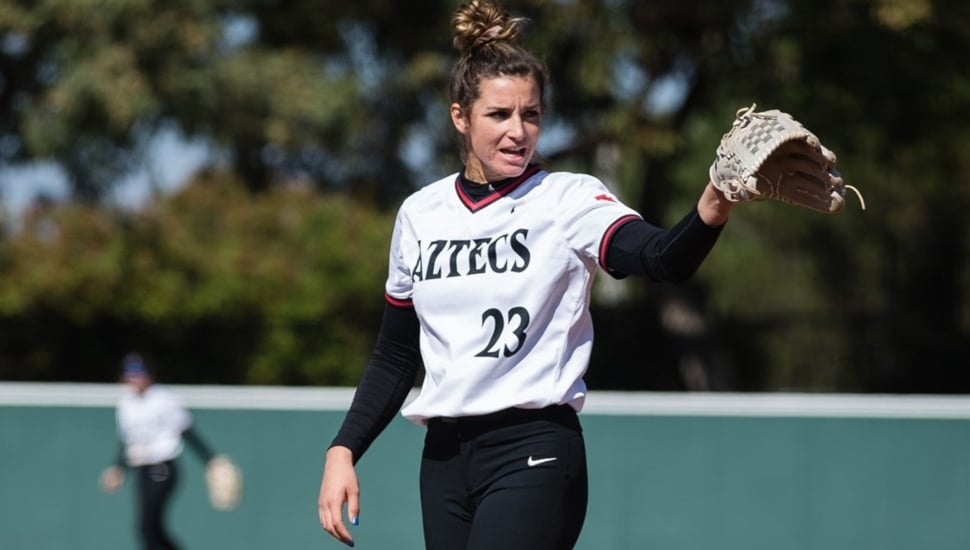 college softball pitcher