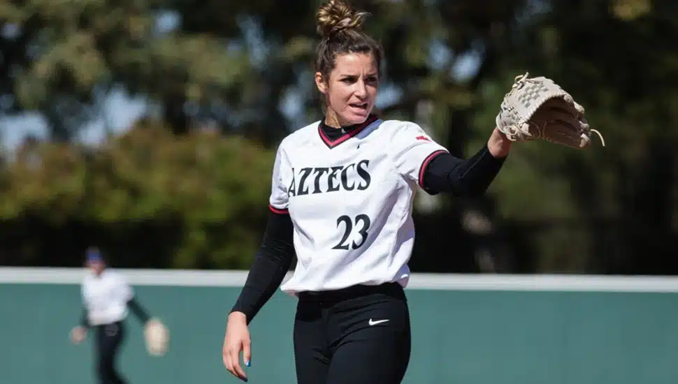 college softball pitcher