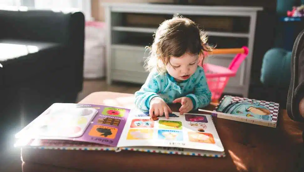 girl with book