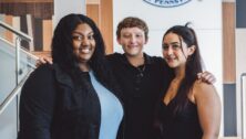Kendra Warren, Ollie DiDonato, and Maria Ramunno won Clare Boothe Luce grants to do summer research in mathematics.