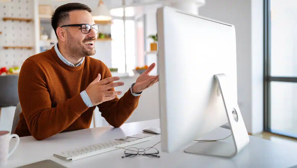 Man at his desk