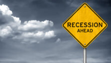 Recession Ahead sign