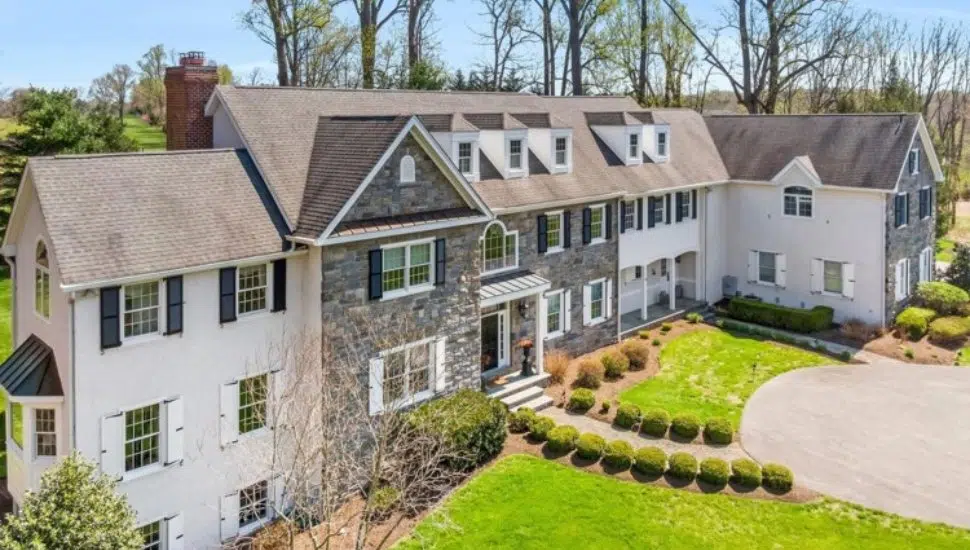 Berwyn Colonial Farmhouse Mansion Offers Old-School Style with Modern Layout, Amenities