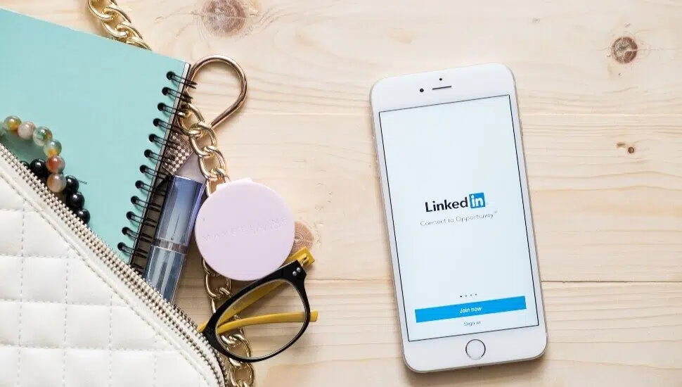 Linked On a cell Phone