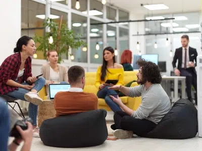 Group conversation at work