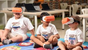 Young cadets explore virtual reality at Valley Forge Academy Qatar