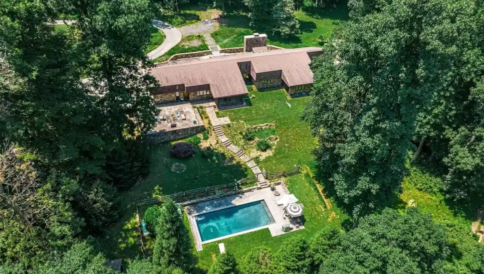 Malvern Bank House of the Week: Spectacular Mid-Century Modern On Over 11 Sylvan Acres in Spring City