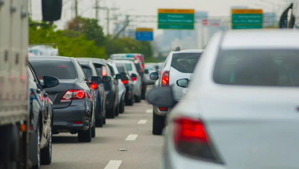 cars in traffic