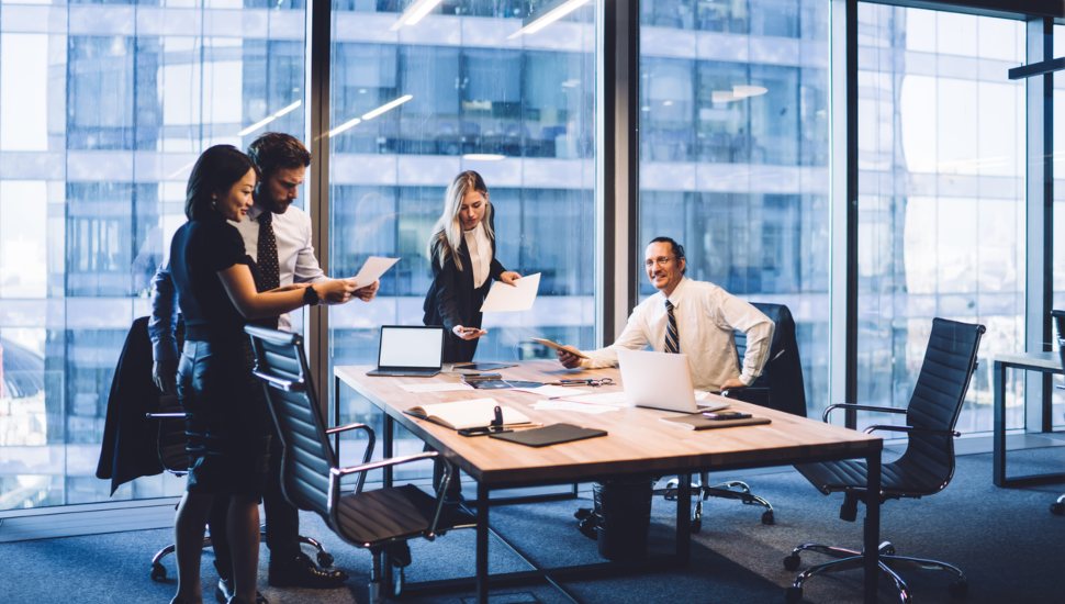 business people having a meeting