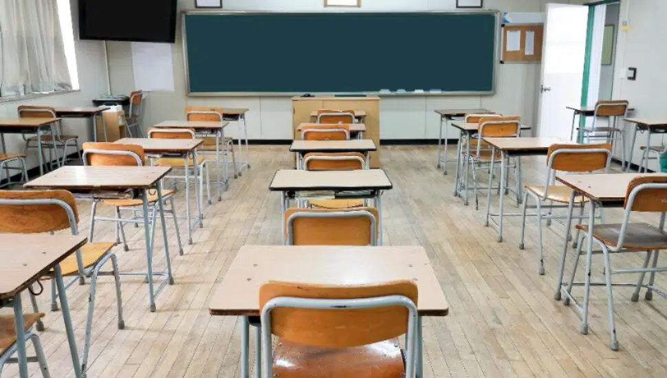 empty classroom