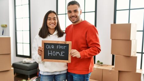 first-time home buyers couple
