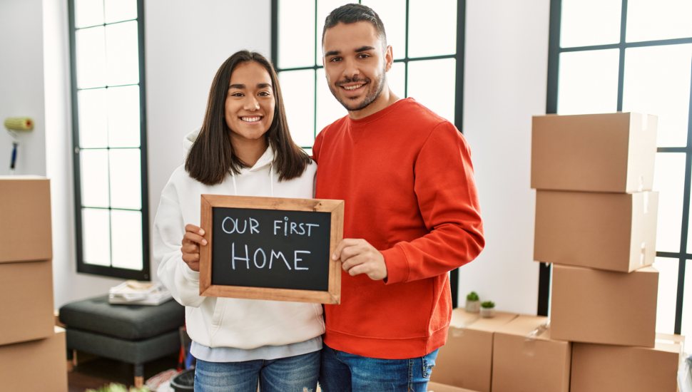 first-time home buyers couple