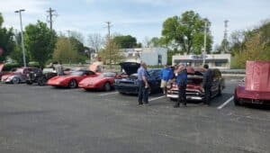 Cars and Coffee attendees