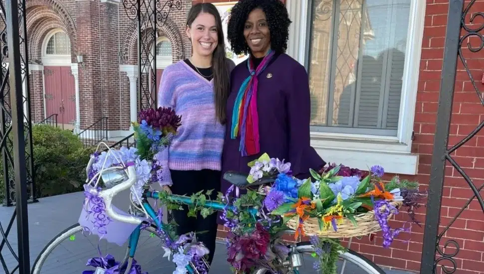 two women with Pedals with Petals