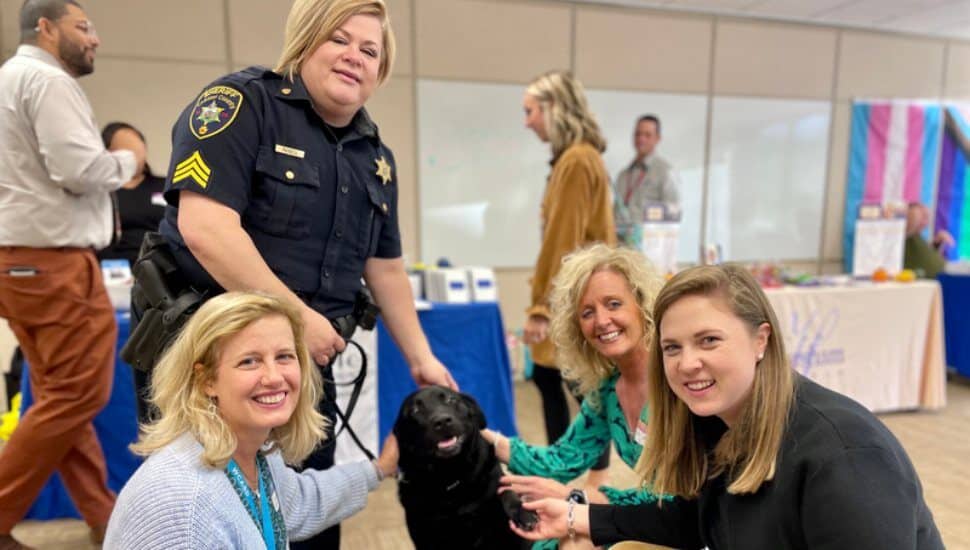 Sgt. Janis Pickell and K-9 Marley