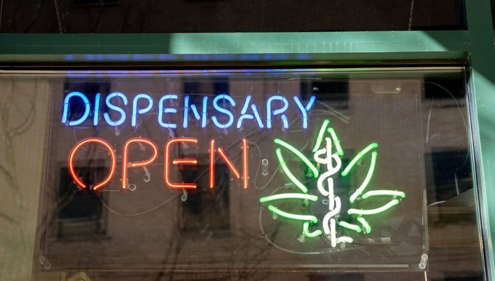 cannabis dispensary neon sign