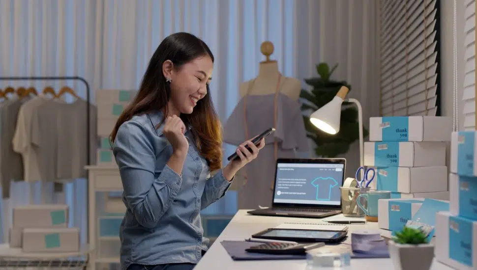woman with startup