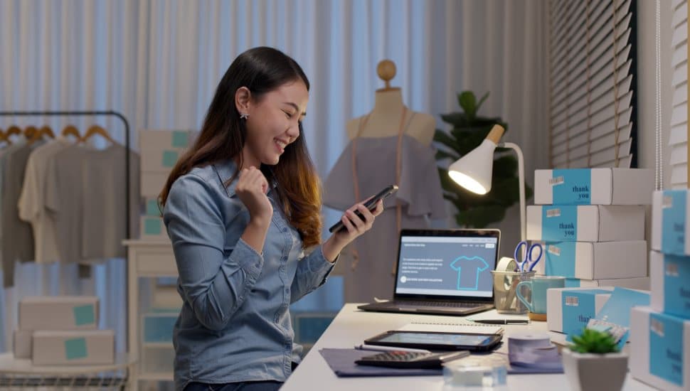 woman with startup