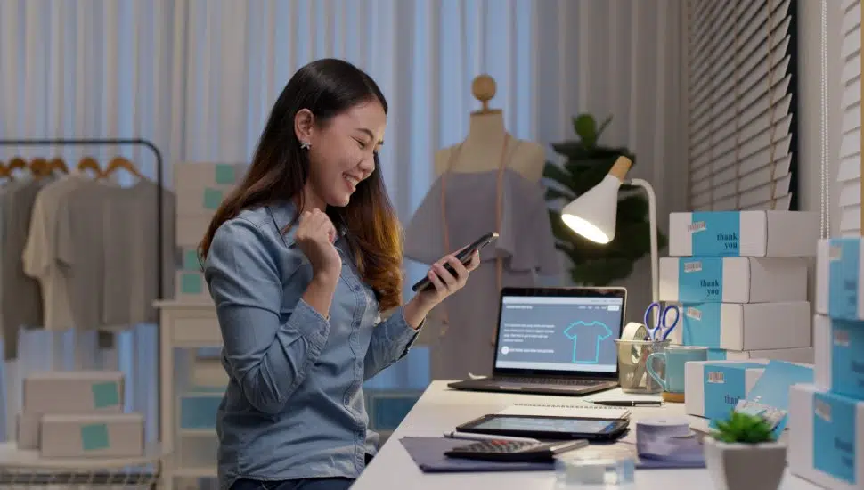 woman with startup