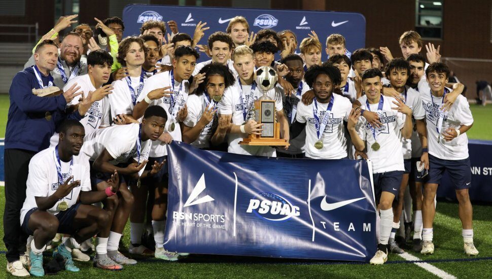 Th 2022 PSUAC Champion--Penn State Brandywine's men's soccer team