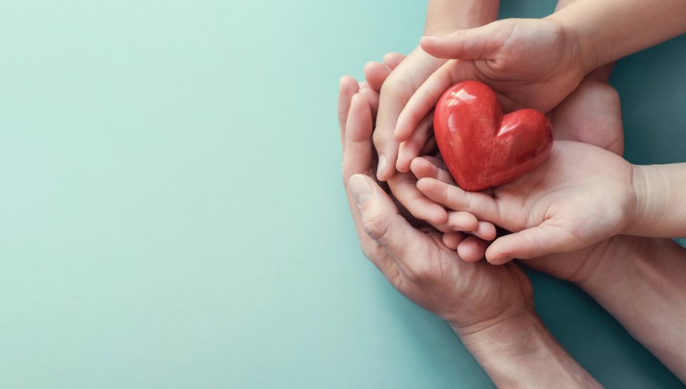 hands holding heart