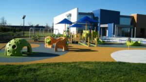 Inclusive playground equipment installed for children in Montgomery Township, Pa.