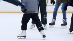 people skate on ice rink
