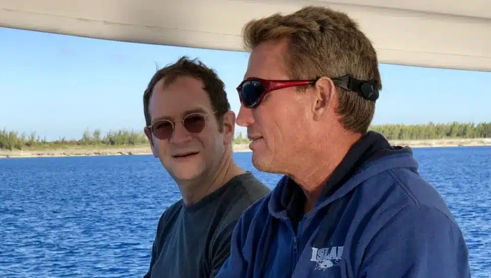 Chris Maxey, right, and Will Schwalbe.