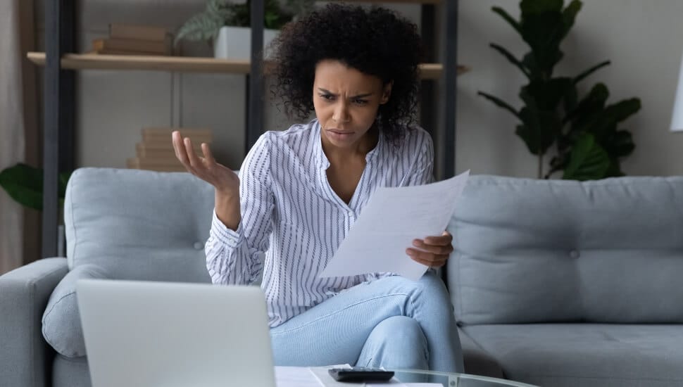 Frustrated woman