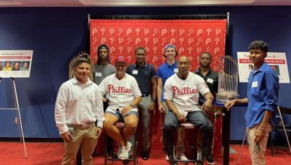 Students in the Business LLC attended the Philadelphia Phillies College Nights series at Citizens Bank Park