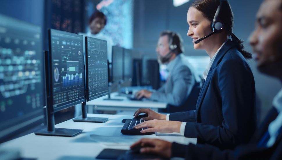 managed IT support people at computers