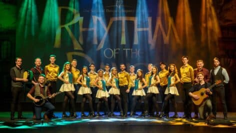 Rhythm of the Dance group on stage
