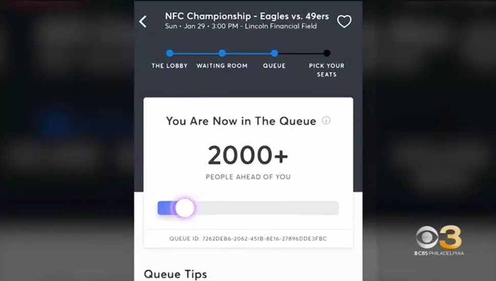 ticketmaster queue