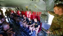 ECP Cadets at VFMC participate in exciting exercises, including transport in a Chinook helicopter.