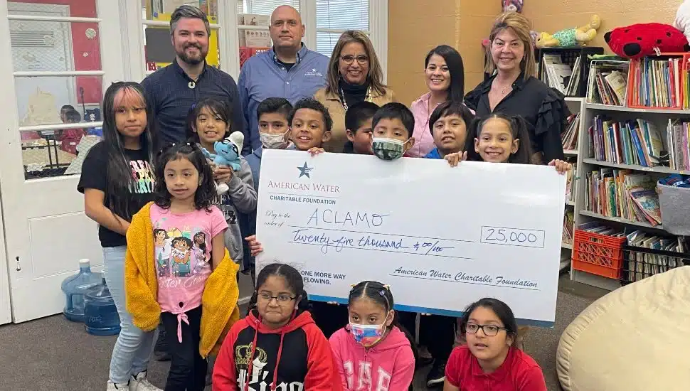 Pennsylvania American Water presents a check for ,000 to Norristown-based ACLAMO Family Centers as part of the American Water Charitable Foundation’s STEM Education Grant Program.