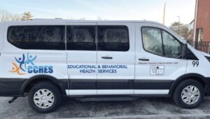 One of the vans purchased for the Achieve program by CCRES