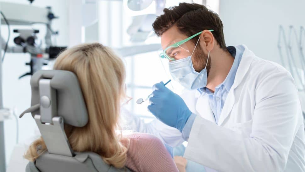 dentist and patient