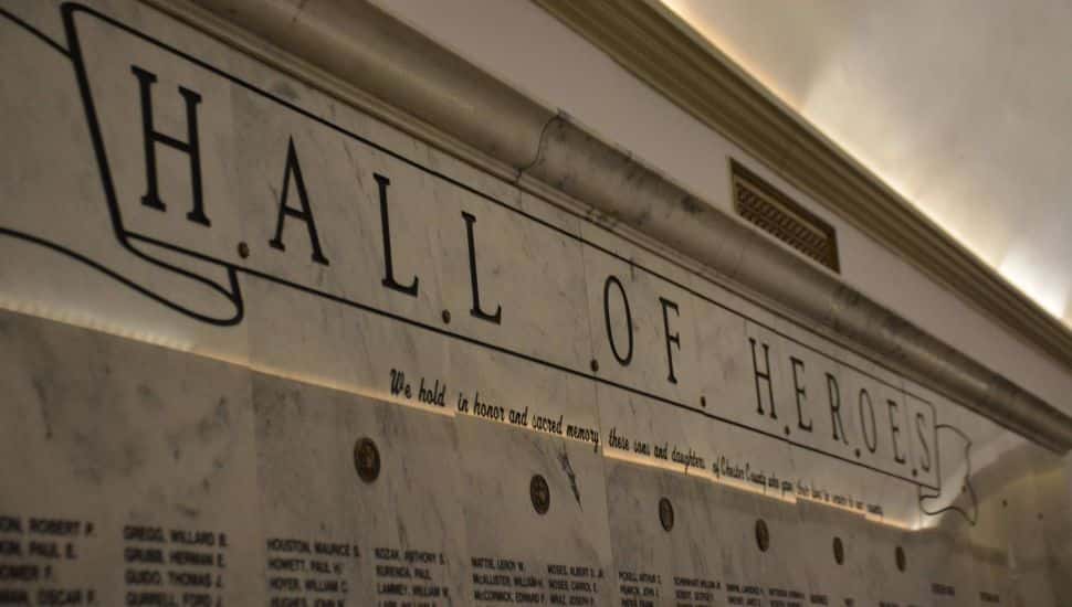 Hall of Heroes wall