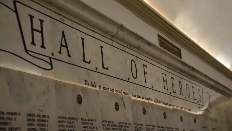 Hall of Heroes wall