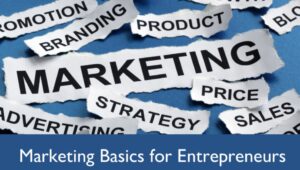 Marketing Basics for Entrepreneur sign