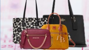 These four designer handbags will be prizes for Pennsylvania Institute of Technology's designer bag Bingo fundraiser.