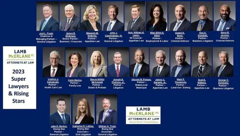 21 Lamb McErlane Attorneys Named 2023 Pennsylvania Super Lawyers, Rising Stars