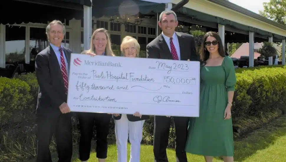 Meridian Bank Check presentation