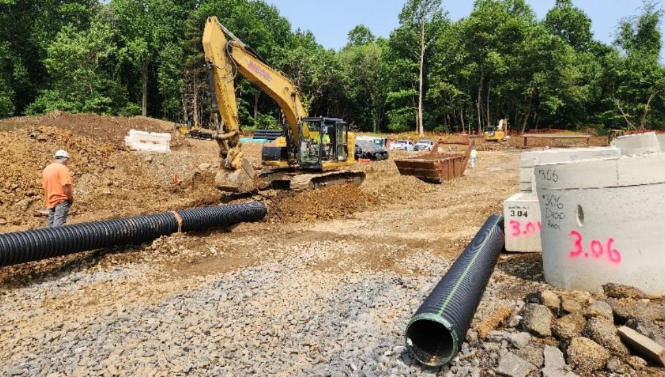 construction at Oakbourne Park