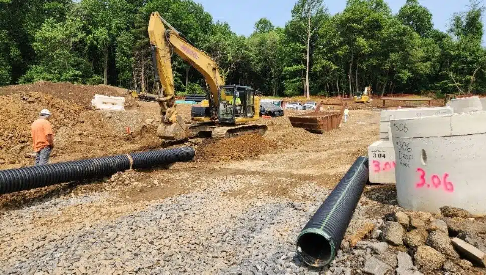 construction at Oakbourne Park