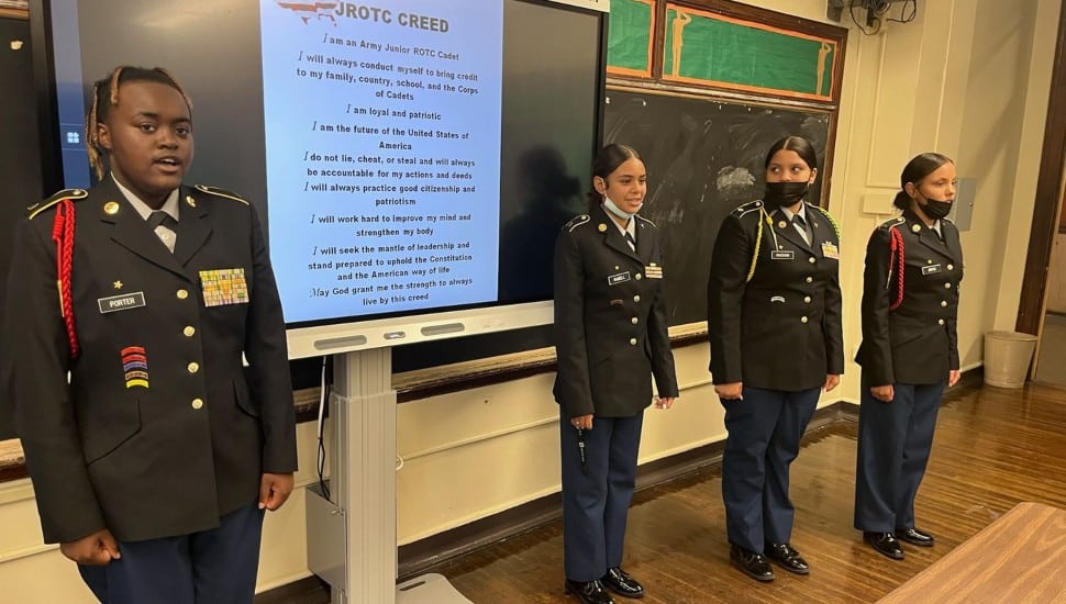 Students at the Philadelphia Military Academy.