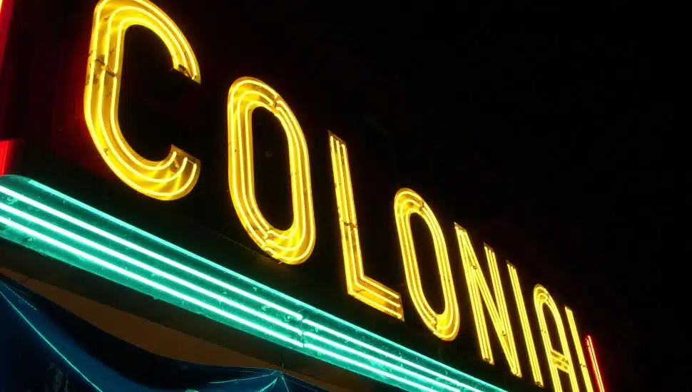 colonial theatre sign