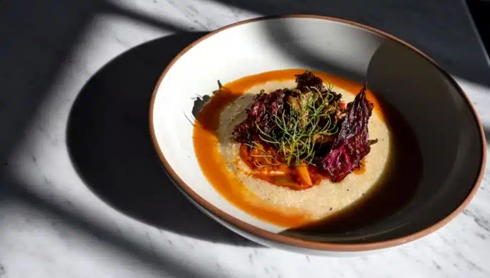 maitake mushroom corn polenta