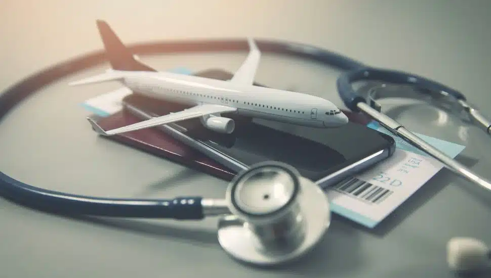 travel insurance safe trip concept