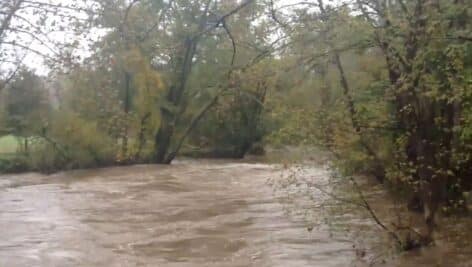 Old footage of Brandywine Creek flooding in Coatesville.